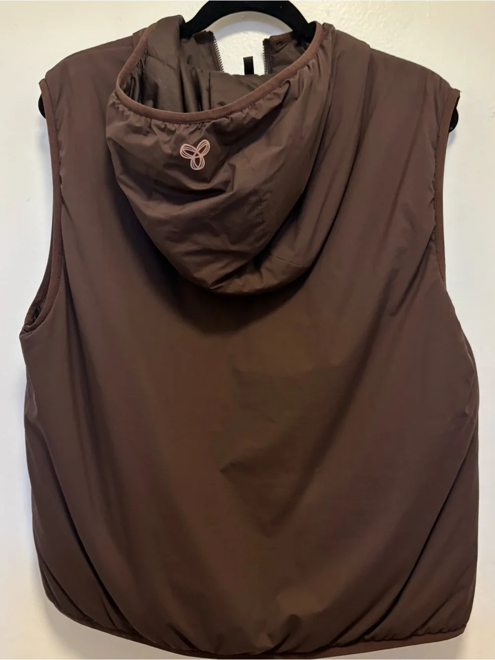 Aritzia the pillow puff 100%down vest in rich mocha brown like new size m